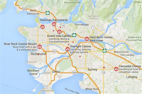 Vancouver casinos mapa